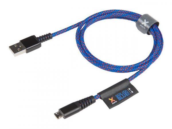 Xtorm CS010 - USB-kaapeli - USB (uros) to Micro-USB Type B (uros) - 1 m - solid - sininen