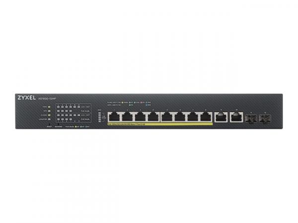 ZYXEL XS1930-12HP 8-port Multi-Gigabit Smart Managed PoE Switch 375Watt 802.3BT 2 x 10GbE + 2 x SFP+ Uplink