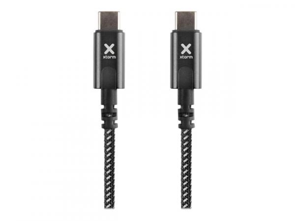 Xtorm Original - USB cable - USB-C (uros) to USB-C (uros) - 20 V - 5 A - 1 m - musta