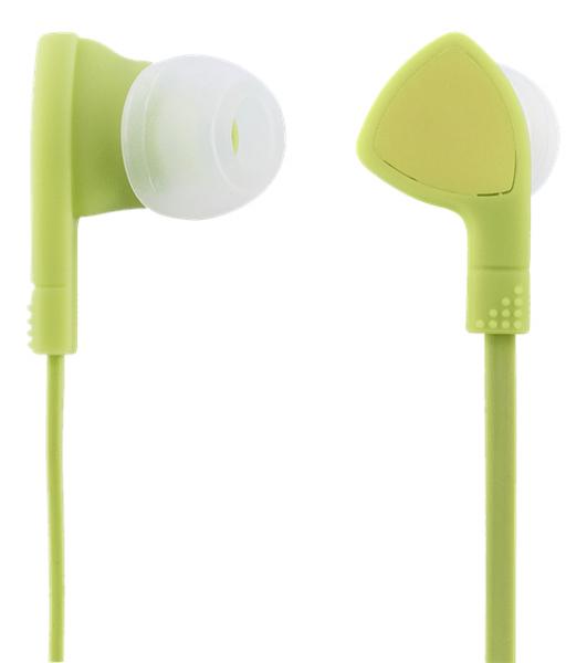 STREETZ kuulokemikrofoni, in-ear, ohjauspainike, 3,5 mm liitäntä, sotkeutumaton kaapeli, limetinvihreä