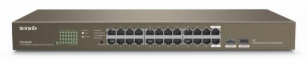 24x10/100/1000 @ 2x SFP Switch Unmanaged Internal PSU, 19", VLAN