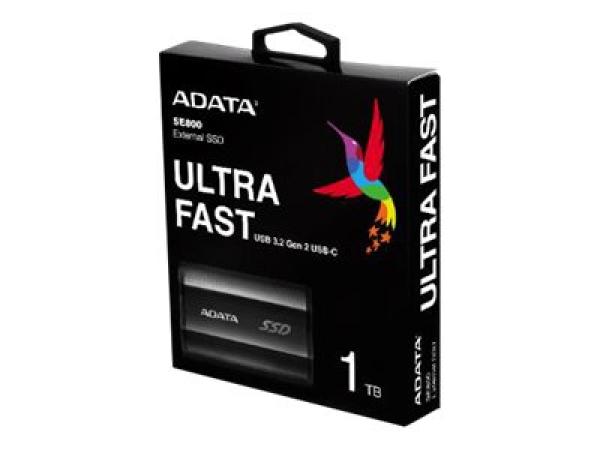 ADATA ASE800- Adata External SSD SE800 1TB USB 3.1 Typ-C Black