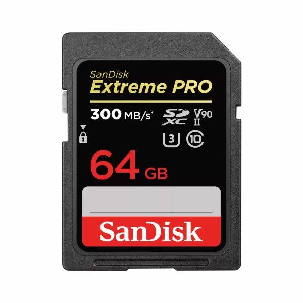 SanDisk Extreme PRO SDHC" UHS-II 64GB