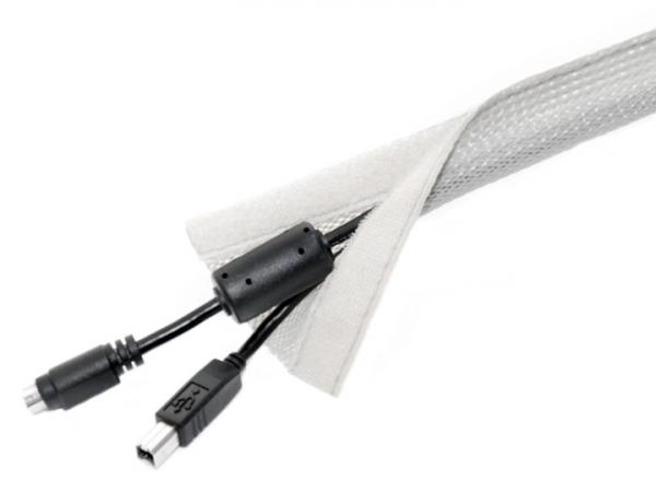 M Universal Kaapelisukka Roll Velcro hopea 50m L