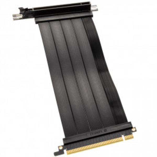 Lian Li PCIe x16 Riser joustava kaapeli - PCIe 4.0, 200mm, musta