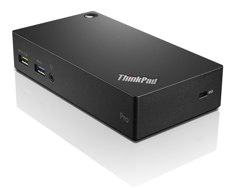 Lenovo ThinkPad USB 3.0 Pro, Langallinen, USB 3.2 Gen 1 (3.1 Gen 1) Type-A, 3,5 mm, 10,100,1000 Mbit/s, Musta, Kensington