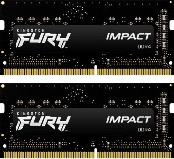 Kingston 16GB (2 x 8GB) FURY Impact, DDR4 2666MHz, SO-DIMM, CL15