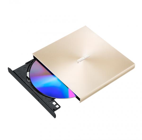 ASUS ZenDrive U8M (SDRW-08U8M-U/GOLD/G/AS/P2G) External USB-C DVD Writer, Windows, Mac OS - Kultainen