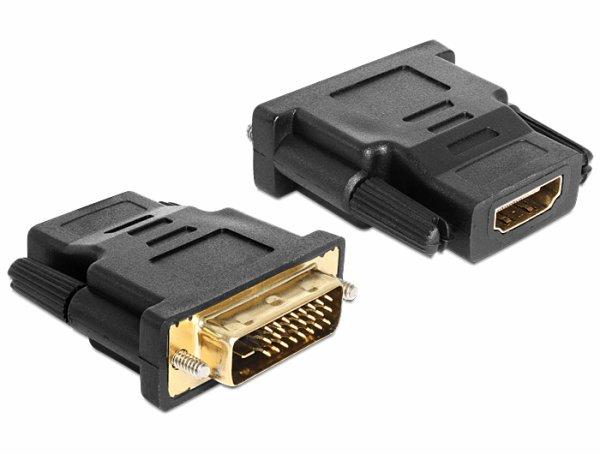 DeLOCK Adapter DVI 24+1 pin male > HDMI female - video adapter