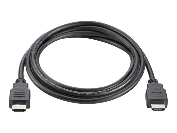 HP HDMI Standard Cable, 1,8 m, HDMI-tyyppi A (vakio), HDMI-tyyppi A (vakio), Musta