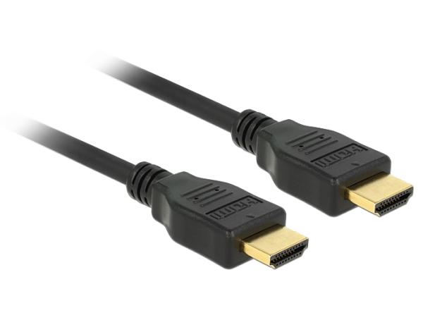 DeLOCK 84714, 2 m, HDMI Type A (Standard), HDMI Type A (Standard), 4096 x 2160 pixels, 18 Gbit/s, Black