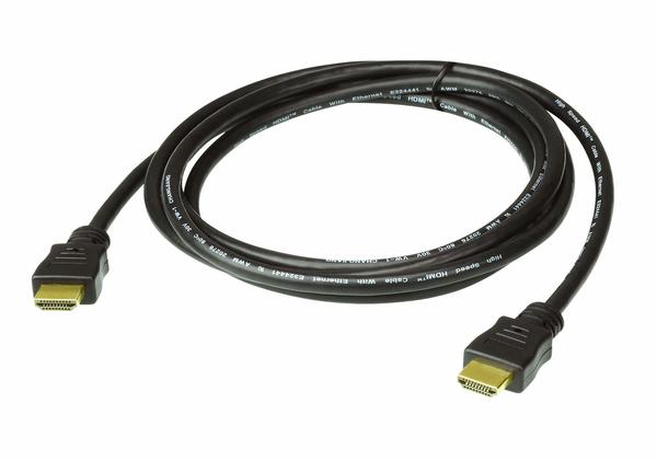Aten HDMI HDMI 2.0 -kaapeli, 1 m, Musta