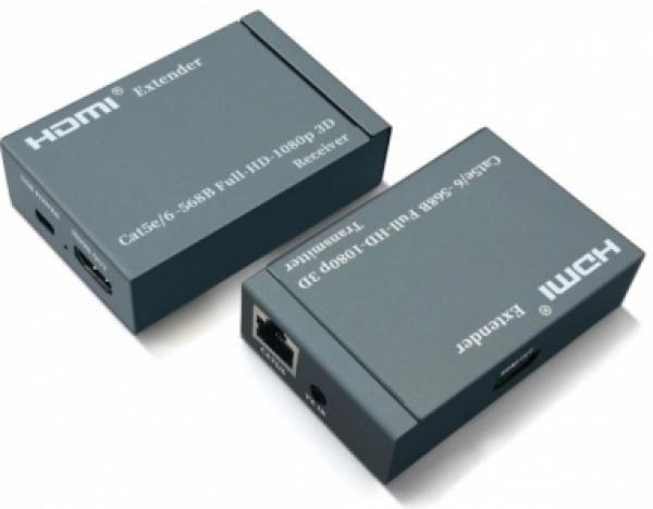 DTECH HDMI 1.3 Extender kit 50-60m 1920x1080P @ 60Hz, CAT5e/6
