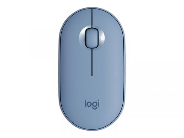 Logitech Pebble M350 - hiiri - Bluetooth, 2.4 GHz - sinisen harmaa
