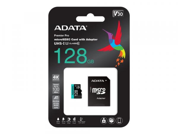 ADATA Premier Pro V30S - Flash-muistikortti - 128 Gt - microSDXC UHS-I