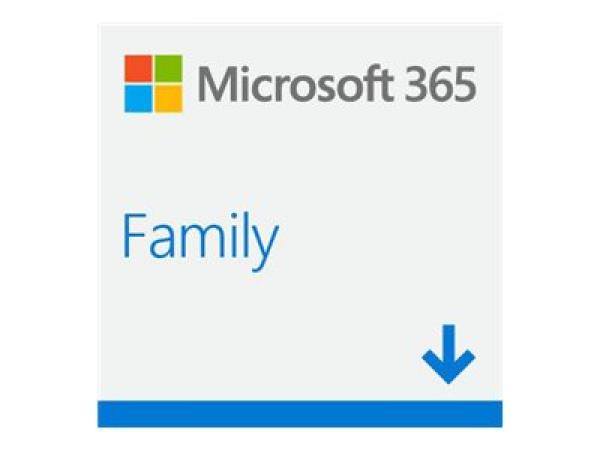 Microsoft Office 365 Family ESD, Eurozone, kaikki kielet, vuosittainen tilauslisenssi.