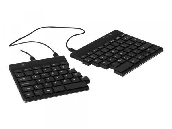 R-Go Split Ergonomic Keyboard, QWERTY (pohjoismainen), musta, langallinen - näppäimistö - Nordic - musta