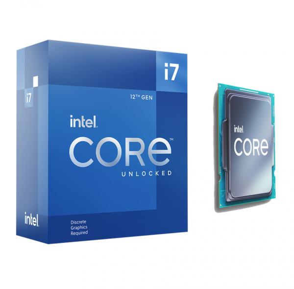 Intel Core i7-12700KF, 8C + 4c / 20T, 3,60-5,00 GHz, pakattu ilman jäähdytintä