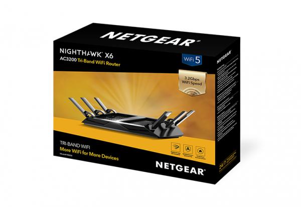 Netgear R8000 NIGHTHAWK X6 AC3200, TriBand WiFi, 6 antennia
