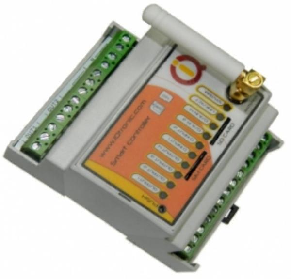 IQsocket GS440 GSM-sähköpistorasia DIN 2x AC, 2x DC, 4x DI, 2x AD, Temp/Hum