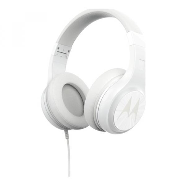 Motorola Headphones On-Ear langallinen Pulse 120, valkoinen