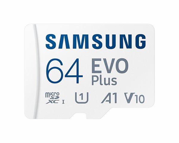  Samsung MicroSDcard 64GB EVO+ Up to 130MB/s, Class10, U1