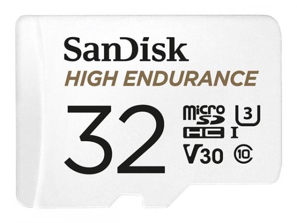 Sandisk High Endurance 32GB microSDHC + SD Adapter