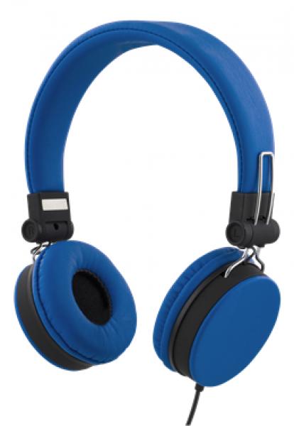 STREETZ kuulokemikrofoni, kokoon taittuva, 1,5m kaapeli, sininen