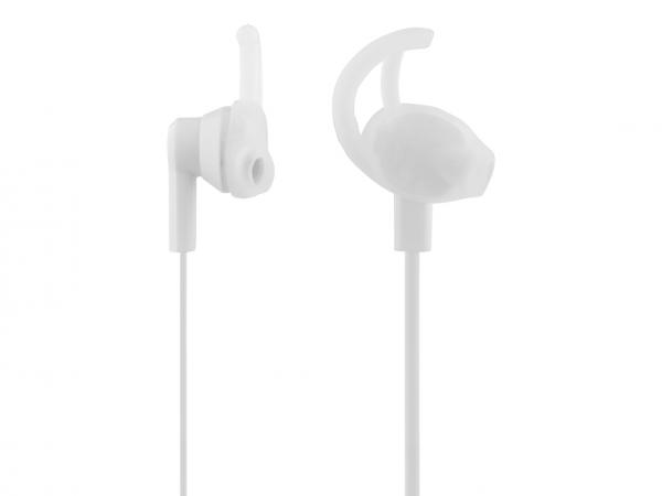 STREETZ kuulokemikrofoni, stay-in-ear, ohjauspainike, 3,5mm, valkoinen