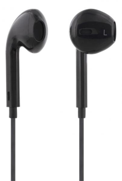 STREETZ kuulokemikrofoni, semi-in-ear, ohjauspainike, 3,5mm, musta