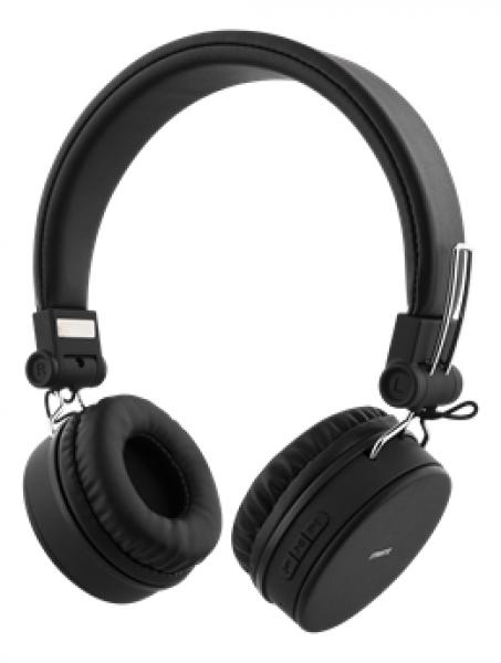 STREETZ BT-kuulokemikrofoni, kokoon taittuva, on-ear, 3,5mm, musta
