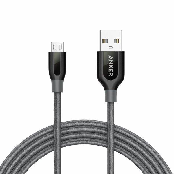 Anker Powerline+ Micro USB 182.88 cm, Grey