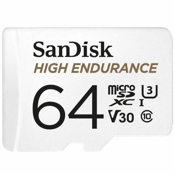 SANDISK Muistikortti MicroSDXC 64GB High Endurance adapterilla