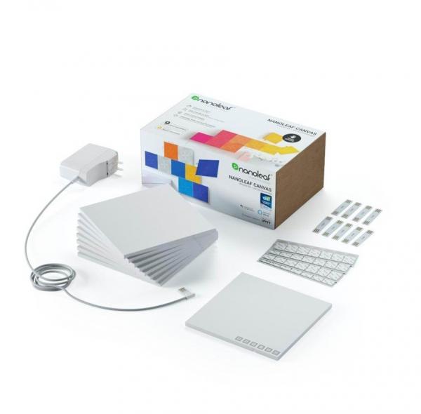 Nanoleaf Canvas Smarter Kit -aloituspakkaus, 9 neliön pakkaus