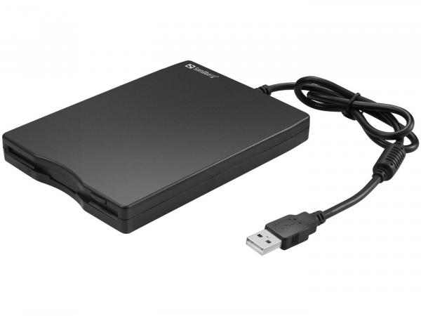 SANDBERG USB FLOPPY MINI READER, ulkoinen USB-levykeasema, korppuasema (1.44MB), FDD (Floppy Disk Drive)