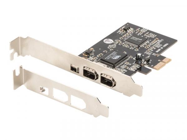 DIGITUS FireWire adapter PCIe / PCI Express Card 2x Firewire400 1394a