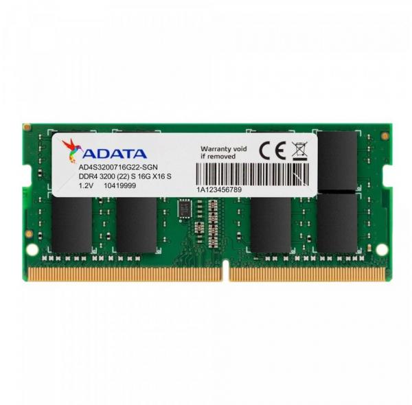 ADATA Premier Series - DDR4 - moduuli - 16 Gt - SO-DIMM 260-pin - 3200 MHz / PC4-25600 - puskuroimaton