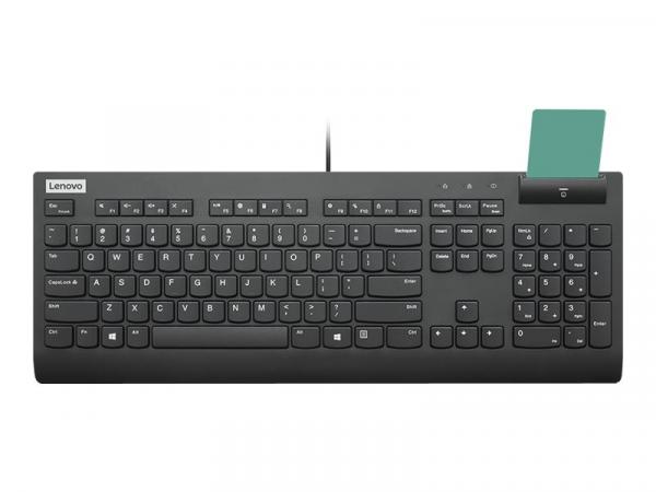 Lenovo Smartcard Wired Keyboard II - näppäimistö - ruotsi / suomi - musta
