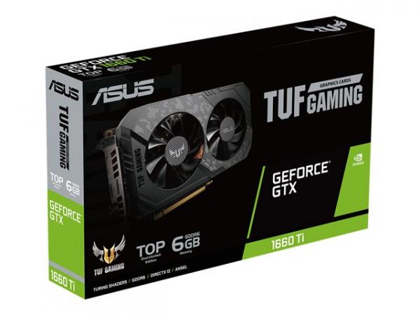 ASUS GeForce GTX 1660 TI 6GB TUF TOP OC EVO GAMING (14 Gbps Memory Speed)