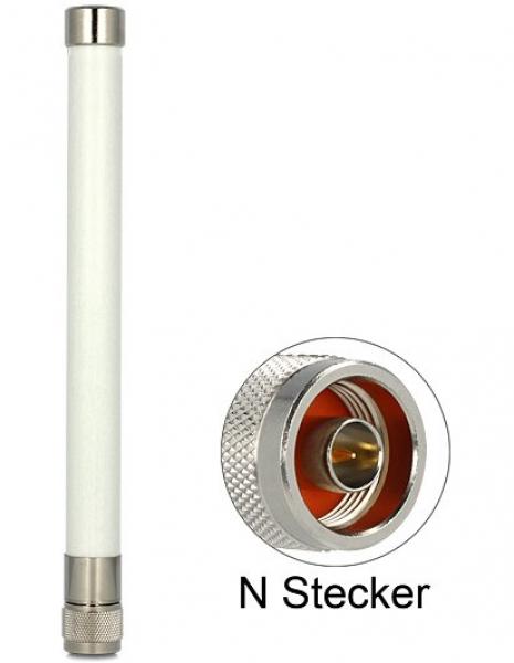 DeLOCK WLAN-antenni kaksipuol. ulkokiinnikkeellä, N uros, 4,5-7,0 dBi