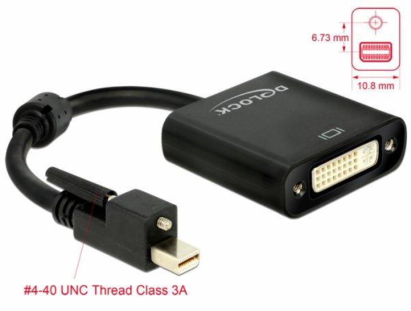 Delock mini DP 1.2 with screw to DI 4K active
