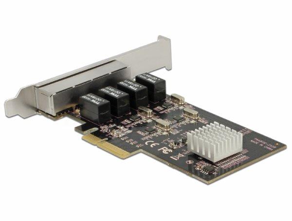 DeLOCK PCI Express -kortti, 4 x RJ45 Gigabit, Realtek RTL8111G