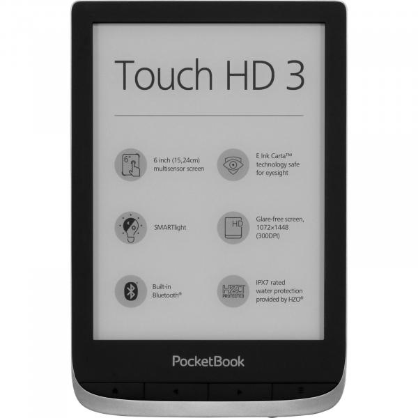 PocketBook Touch HD3 metallinharmaa