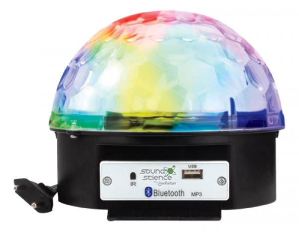Manhattan Sound Science Bluetooth Disco Light Ball Speaker