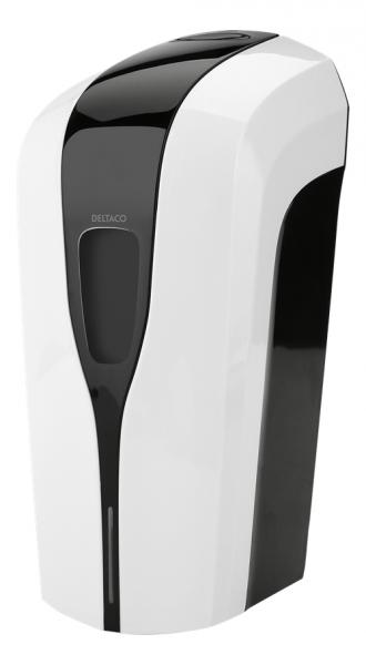 DELTACO OFFICE käsidesiautomaatti, 1000ml, valkoinen/musta