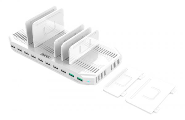 USB-latausasema, 10xUSB-A, QuickCharge 3.0