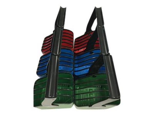 Lockncharge LARGE 13- Plastic Device Baskets -Set of 6- - 2x Green Blue Red
