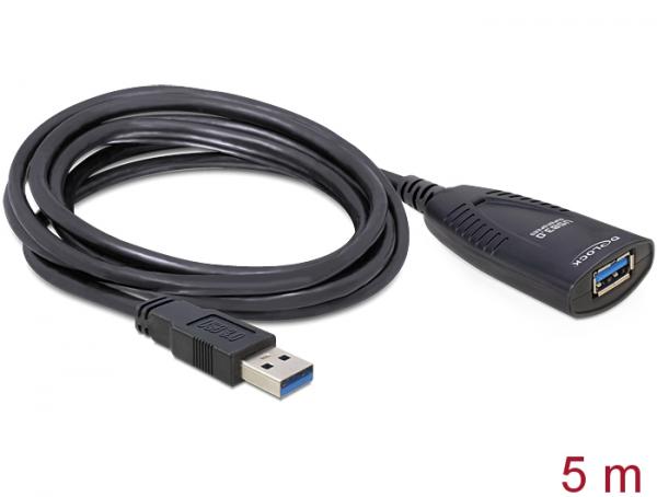 Delock Cable USB 3.0 -laajennus, aktiivinen 5 m