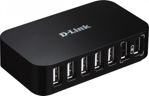 DLINK  7port USB Hub 480Mbps PC MAC, 7xUSB2.0