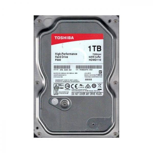 Poistotuote Toshiba P300 1TB, 3.5", 7.2K, 64MB, SATA III -kiintolevy